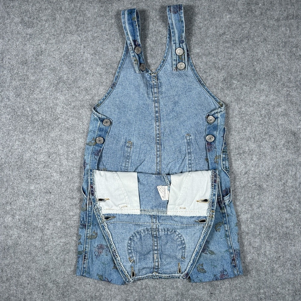 Vintage Lee Authentic Denim Overalls Baby Size 18M fish Pattern 80s RARE Pattern - Picture 12 of 16